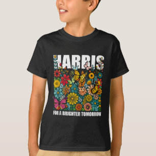 Camiseta Kamala Harris Fofa Floral Feminina Flores Eleição