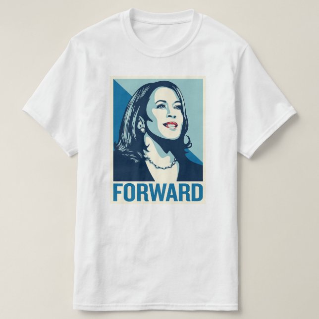 CAMISETA KAMALA HARRIS FORWARD (Frente do Design)