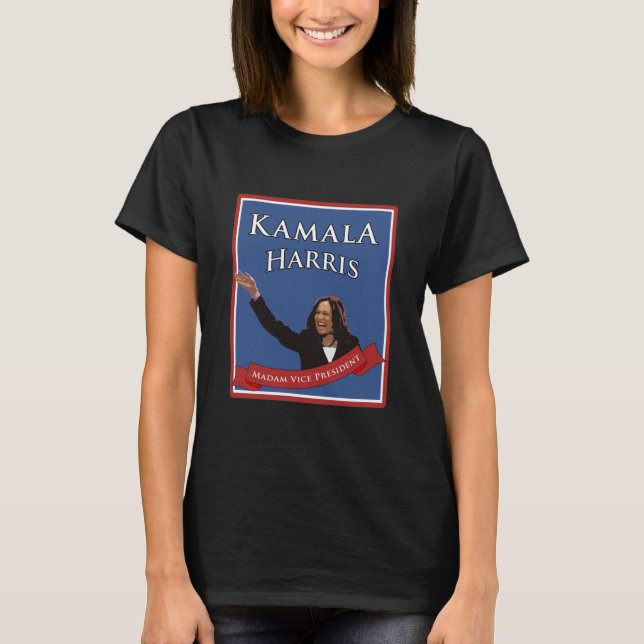 Camiseta Kamala Harris Madame Vice-presidente" (Frente)