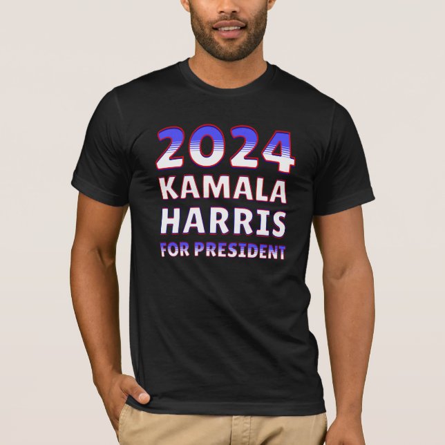 Camiseta Kamala Harris para o Presidente 2024 (Frente)