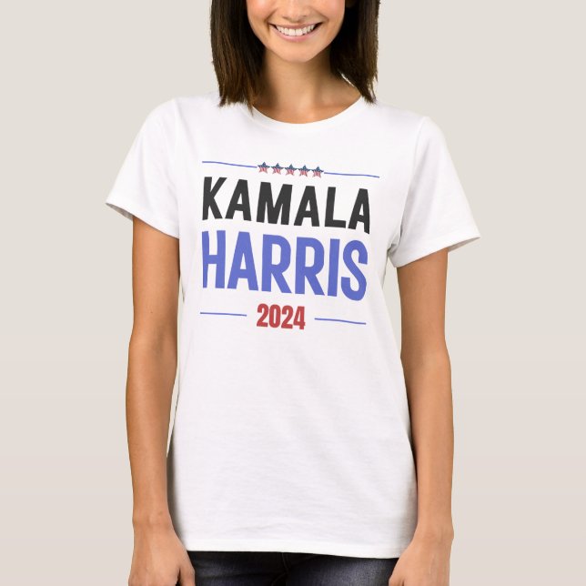 Camiseta Kamala Harris para o Presidente 2024 (Frente)