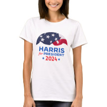 Kamala Harris Para O Presidente 2024 American Flag