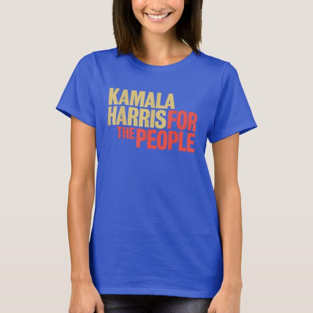 Camiseta Kamala Harris para o Presidente Pessoas 2024 (Frente)
