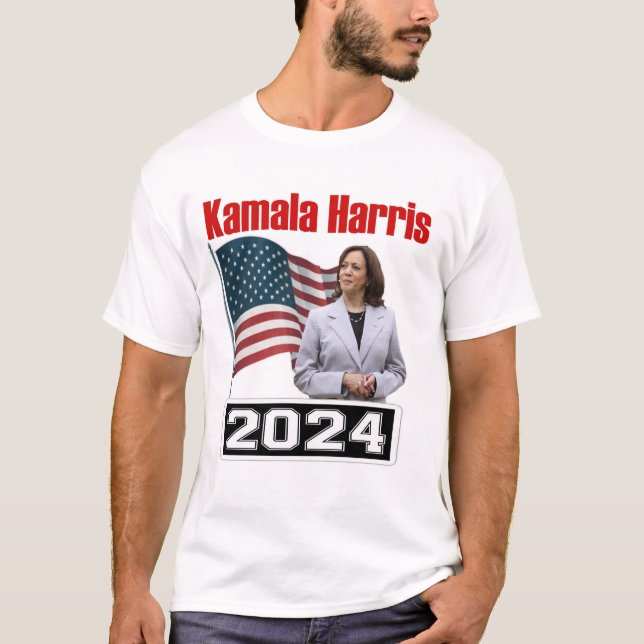 Camiseta kamala harris para o presidente T-Shirt (Frente)