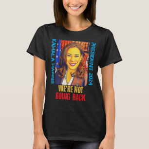 Camiseta Kamala Harris Pop Art Presidente 2024 Não somos Go