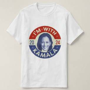 Camiseta Kamala Harris Presidente 2024 Foto Retro Democrata