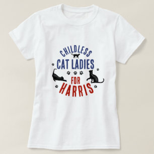 Camiseta Kamala Harris Presidente 2024 Mulheres de Gato Sem
