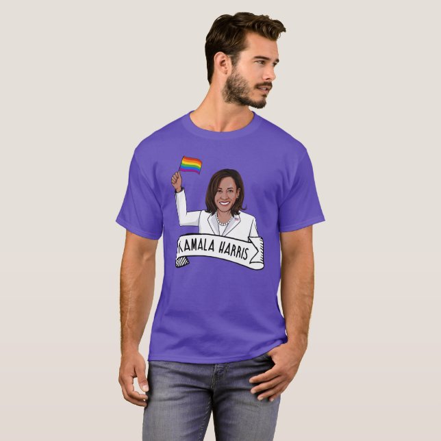 Camiseta Kamala Harris Pride (Frente Completa)