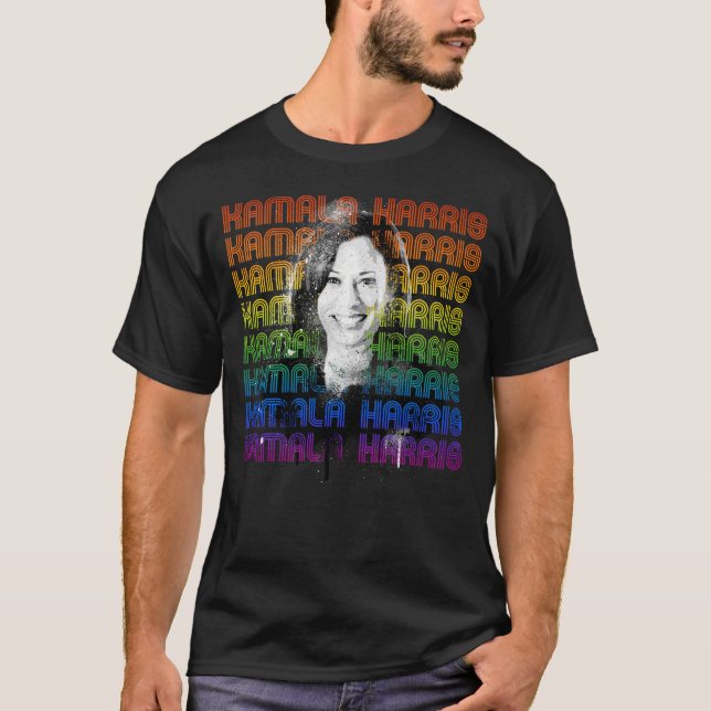 Camiseta Kamala Harris Pride T-Shirt (Frente)