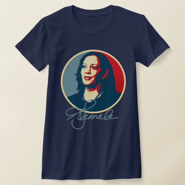 Camiseta Kamala Harris - Retrato de assinatura (Postura )