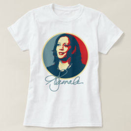 Camiseta Kamala Harris - Retrato de assinatura