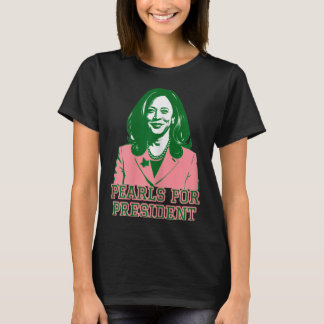 Camiseta Kamala Harris Rosa &amp; Corra Presidencial Verde 