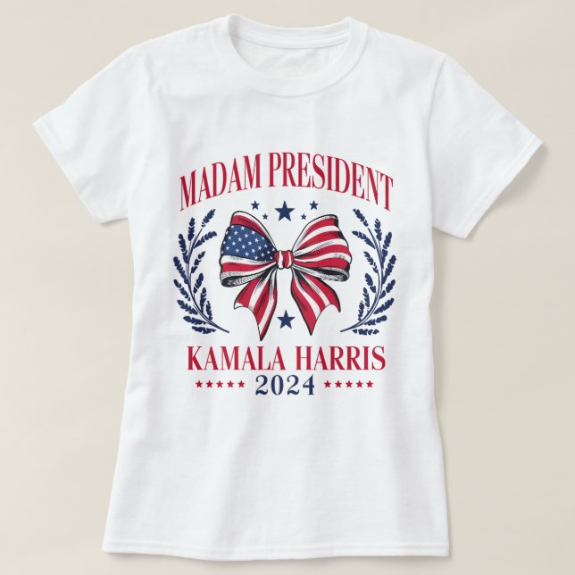 Camiseta Kamala Harris Senhora Presidente (Frente do Design)