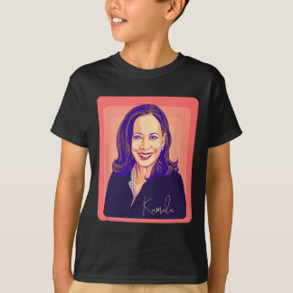 Camiseta Kamala Harris Senhora Presidente Pop Art Retrato