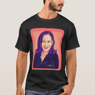 Camiseta Kamala Harris Senhora Presidente Pop Art Retrato