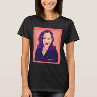 Camiseta Kamala Harris Senhora Presidente Pop Art Retrato