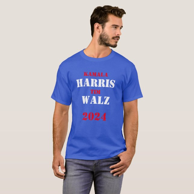 Camiseta Kamala Harris Tim Walz 2024 (Frente Completa)