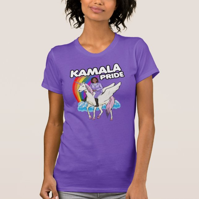 Camiseta KAMALA HARRIS UNICORN ORGULHA T-Shirt (Frente)