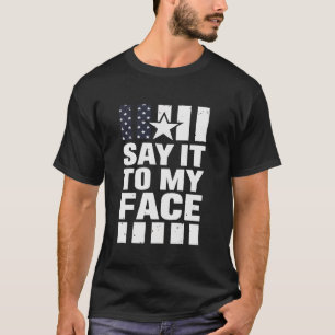 Camiseta Kamala Harris Vintage US Flag Challenge Diz Para
