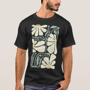 Camiseta Kamala Harris Waltz Desenha Flor Na Mão Tom