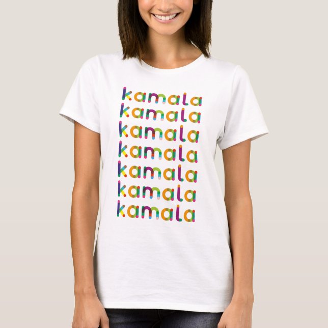 Camiseta Kamala Nome Sete Linhas (Frente)