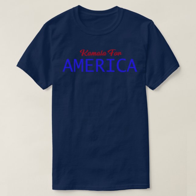 Camiseta Kamala para a América Titerna (Frente do Design)