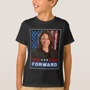 Camiseta Kamala para a frente Presidente Kamala Harris Whei