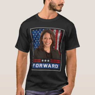 Camiseta Kamala para a frente Presidente Kamala Harris Whei