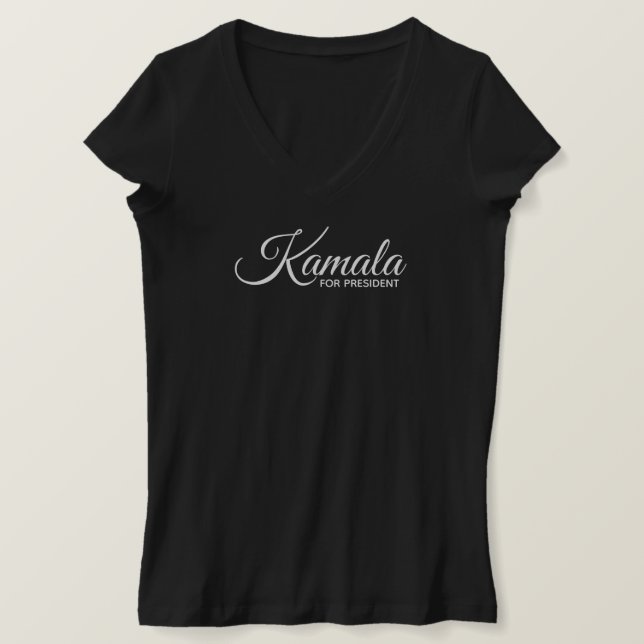 Camiseta Kamala para Presidente (Frente do Design)