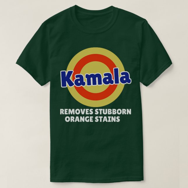 Camiseta Kamala Remove Stubborn Orange Stain Kamala 2024 (Frente do Design)