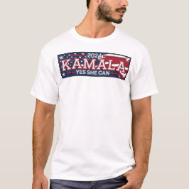 Camiseta KAMALA "SIM ELA PODE" Camisa-T masculina