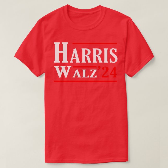 Camiseta Kamala Tim Walz Democrata Eleitoral 2024 (Frente do Design)