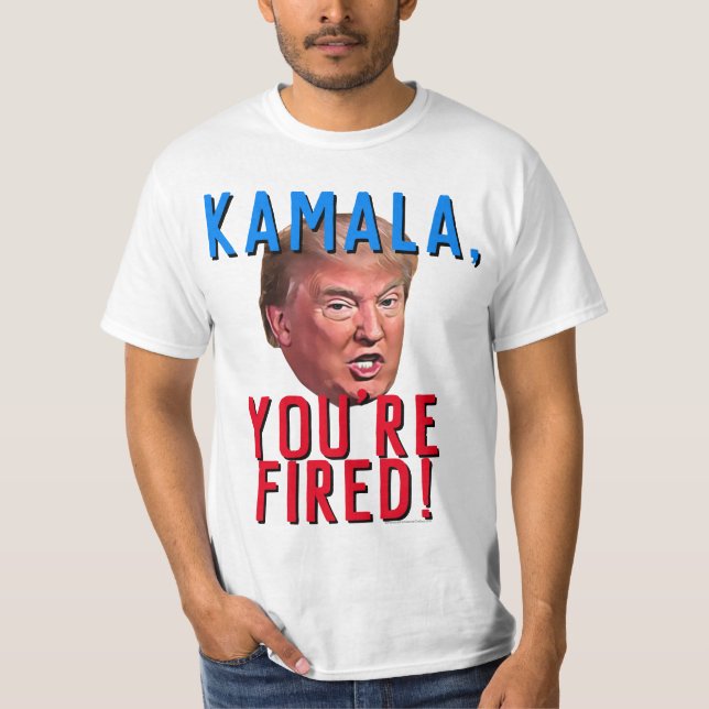 Camiseta Kamala Você é Funny Pro Donald Trump 2024 (Frente)