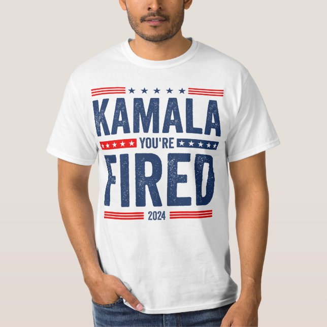 Camiseta Kamala Você Está Despedido 2024 (Frente)