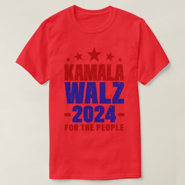 Camiseta Kamala Walz 2024 1 (Frente do Design)