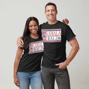 Camiseta Kamala Walz 2024 Bilhete Democrático