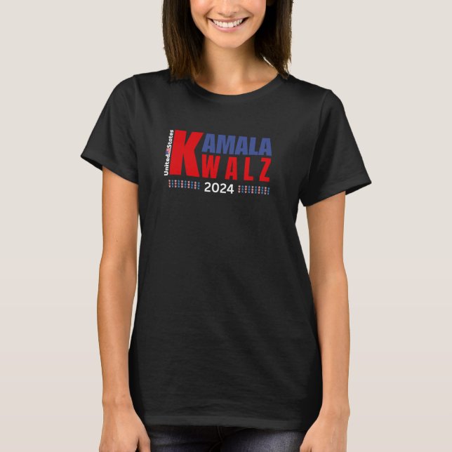 Camiseta Kamala Walz para Presidente (Frente)
