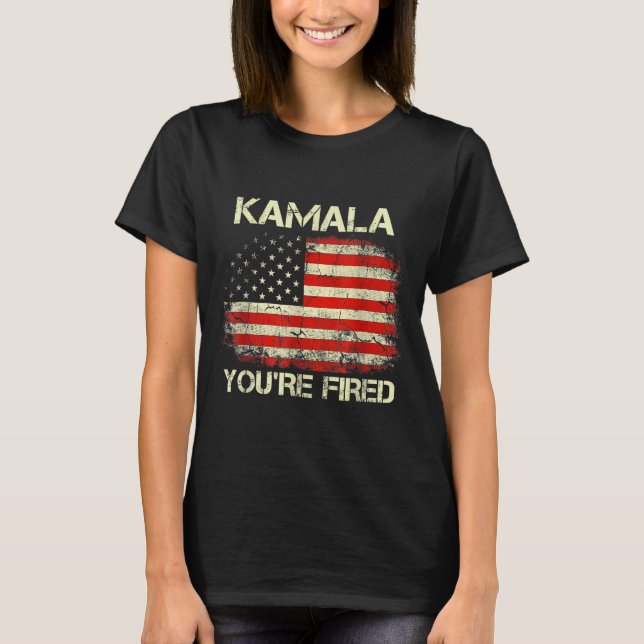 Camiseta Kamala You're Fired Funny Anti Kamala Harris Elect (Frente)