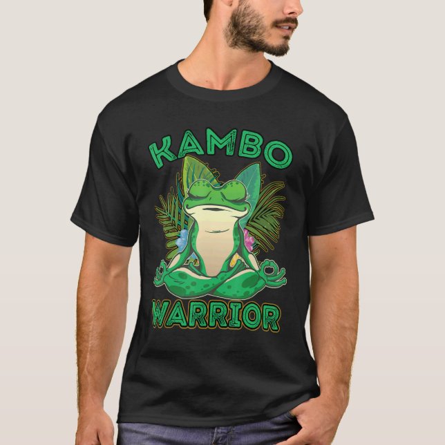 Camiseta Kambo Warrior Frog Ceremony Plant Medicine (Frente)