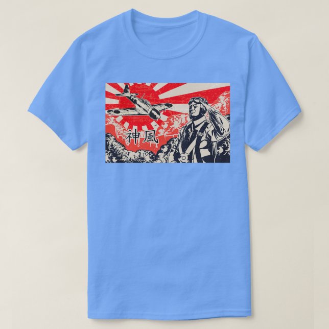 Camiseta Kamikaze A6M Zero  (Frente do Design)