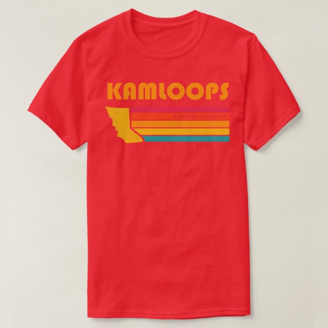 Camiseta Kamloops British Columbia Canada Vintage Distresse (Frente do Design)
