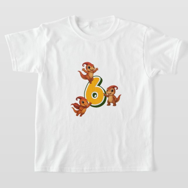 Camiseta Kammli Dino Birthday Shirt – 6 years   (Postura )