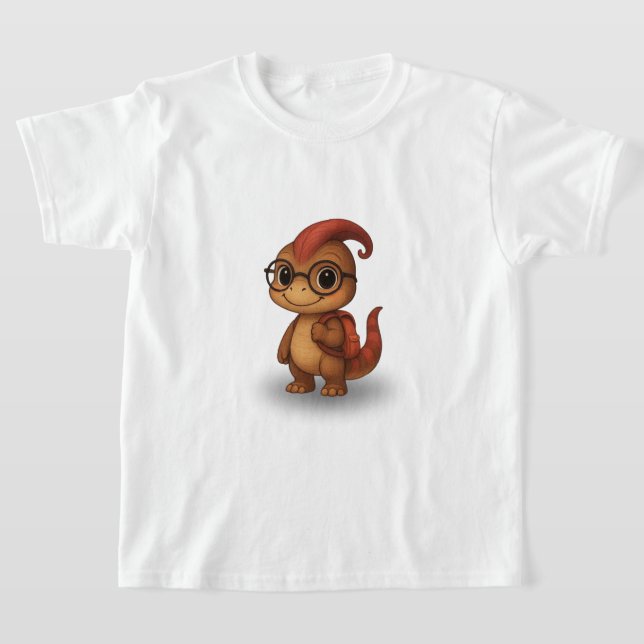 Camiseta Kammli the Dino Girl – Back to School Kids’ Shirt (Postura )