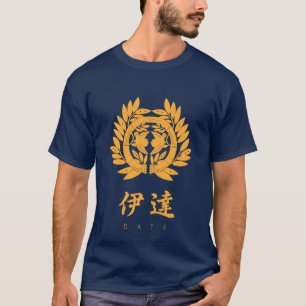 Camiseta Kamon do clã da data com nome do clã