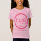 Camiseta Kamon japonês cor-de-rosa • Kanji da bondade (Frente)