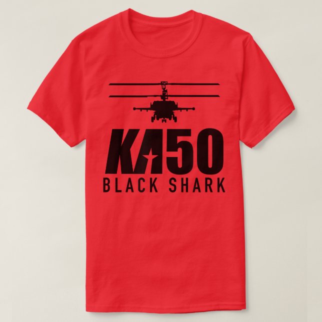 Camiseta Kamov KA50 Black Shark  (Frente do Design)