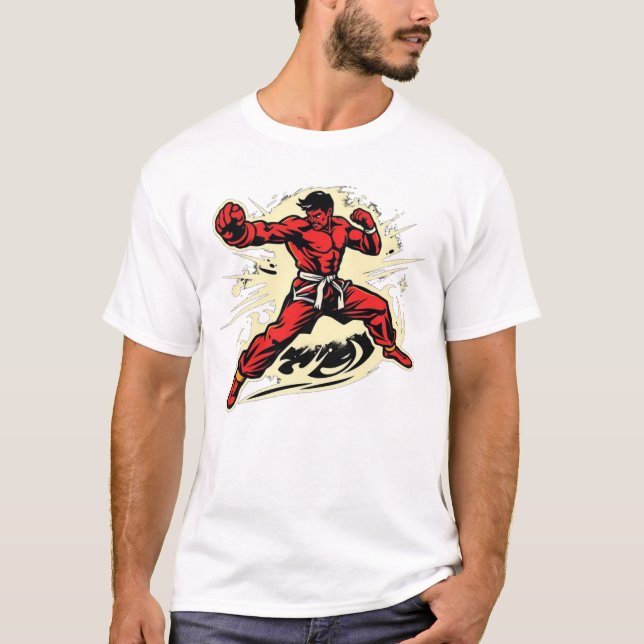 Camiseta „Kampfsport – Disziplin, Stärke, Respekt“ (Frente)