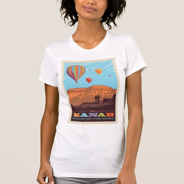 Camiseta Kanab, Utah | Balões E Tons Roundup (Frente)