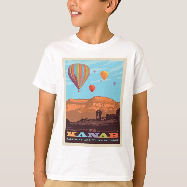 Camiseta Kanab, Utah | Balões E Tons Roundup (Frente)