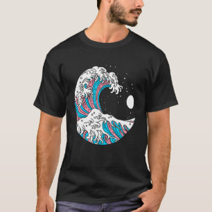 Camiseta Kanagawa Japonês A Onda De Excelente Da Transgende